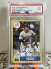 2017 Topps 1987 Topps 30th Anniversary Aaron Judge #1987A-AJU Auto RC PSA 9