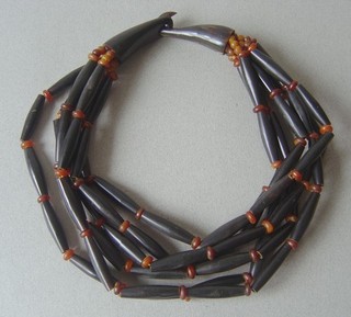 ancien collier GERDA LYNGGAARD 6 rangs Vintage necklace