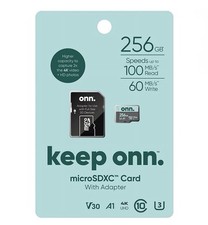 Onn 256GB Micro SD EXPRESS SHIPPING Card PERFECT for Nintendo Switch 1 Sealed