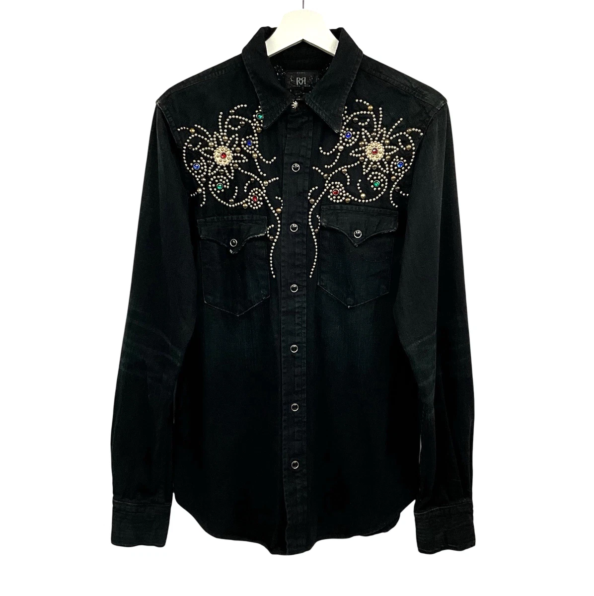 RRL Denim Casual Button-Down Shirts for Men for sale - eBay