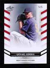 2015 Leaf Draft Exclusive Red 5/5 Mike Soroka Michael Soroka #33 0c6