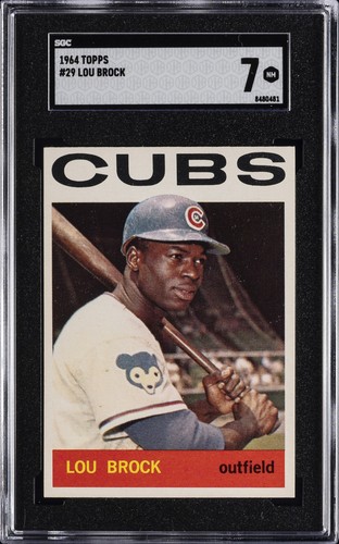 1964 TOPPS #29 LOU BROCK SGC 7