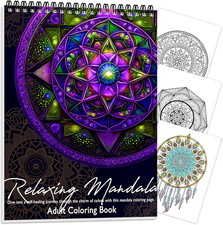 Coloring Book for Adults Relaxation, Mandala Adults Coloring Book for Women Spir