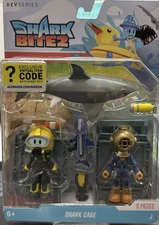 DEVSERIES Game Pack w/ Code Shark Bite 2: Shark Cage Diver Sea Diver 3-Pack New