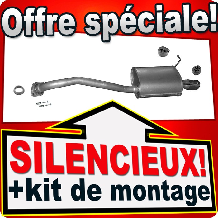 Silencieux arriere Honda HR-V II 1.5 pour le remplacement lors de la révision