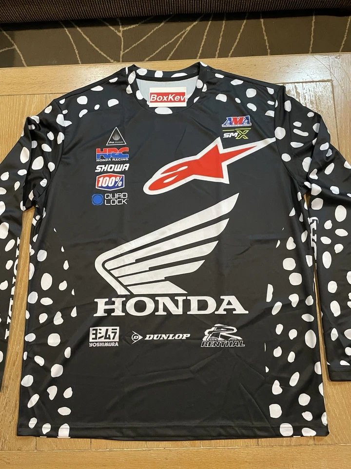 CAMISETA JETT LAWRENCE HONDA CAMPEONATO RÉPLICA MOTOCROSS SUPERCROSS HRC TALLA:2XL Foto 3 de 4