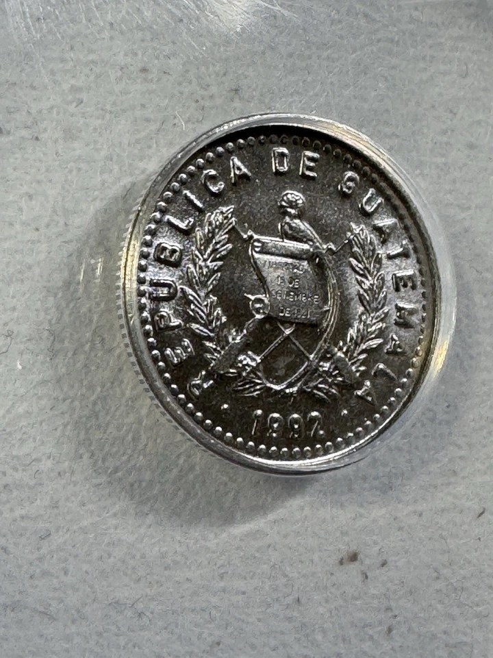1992 Guatemala 5 Centavos Graded MS 67 by ANACS - Image 2 of 4