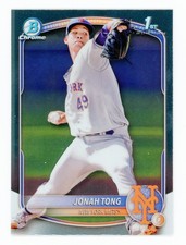 2025 Bowman - Chrome Prospects Jonah Tong #BCP-105 (RC)