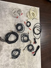 Lot of 10 RCA Audio Interconnect Cables Various Lengths