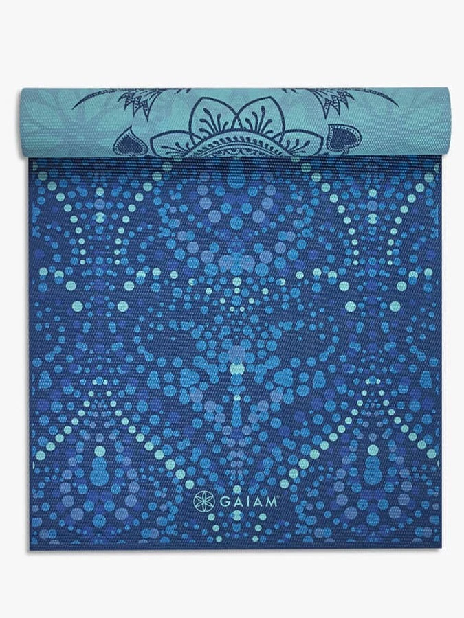 Gaiam Reversible Mystic Sky Yoga Mat 6mm PVC Non-Slip Gym Exercise Fitness - Image 2 of 4