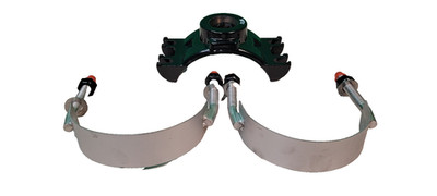 Romac 6 x 1-1/2 in. CC Stainless Steel Nylon Double Strap Saddle 286-069061