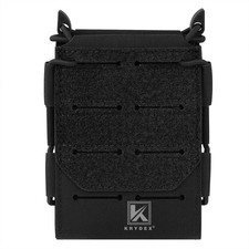 KRYDEX Tactical 556 Magazine Pouch Open Top Mag Carrier MOLLE Compatible Black
