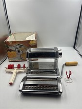 Marcato Atlas 150 Chrome Pasta Maker Machine Hand Crank Made In Italy Pasta Bike