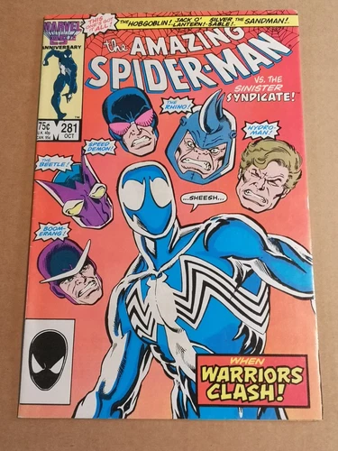 Amazing Spider-Man #281 Direct Key Black Costume Sinister Syndicate Marvel MCU