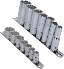 Whitworth Bsf Bsw 38 Drive Shallow And Deep Sockets 14pc 12 Sided Bi-hex