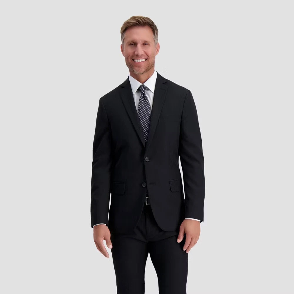 Haggar H26 Men Button Up Slim-Fit Suit Jacket Formal Slim Fit