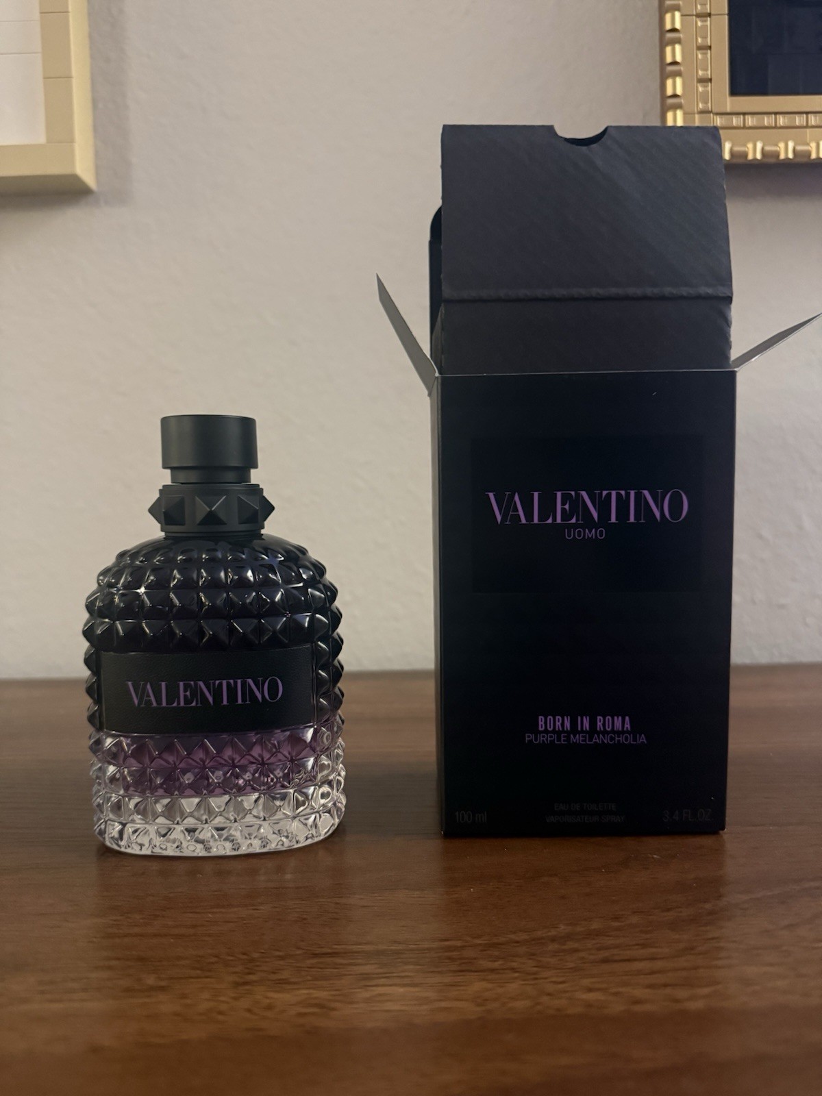 VALENTINO BORN IN ROMA UOMO PURPLE MELANCHOLIA 100 ML / 3.4 OZ EDT FREE SAMPLES