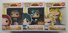 3 FUNKO POP MY HERO ACADEMIA 251 OCHACO 252 DEKU BATTLE HOT TOPIC 371 ALL MIGHT