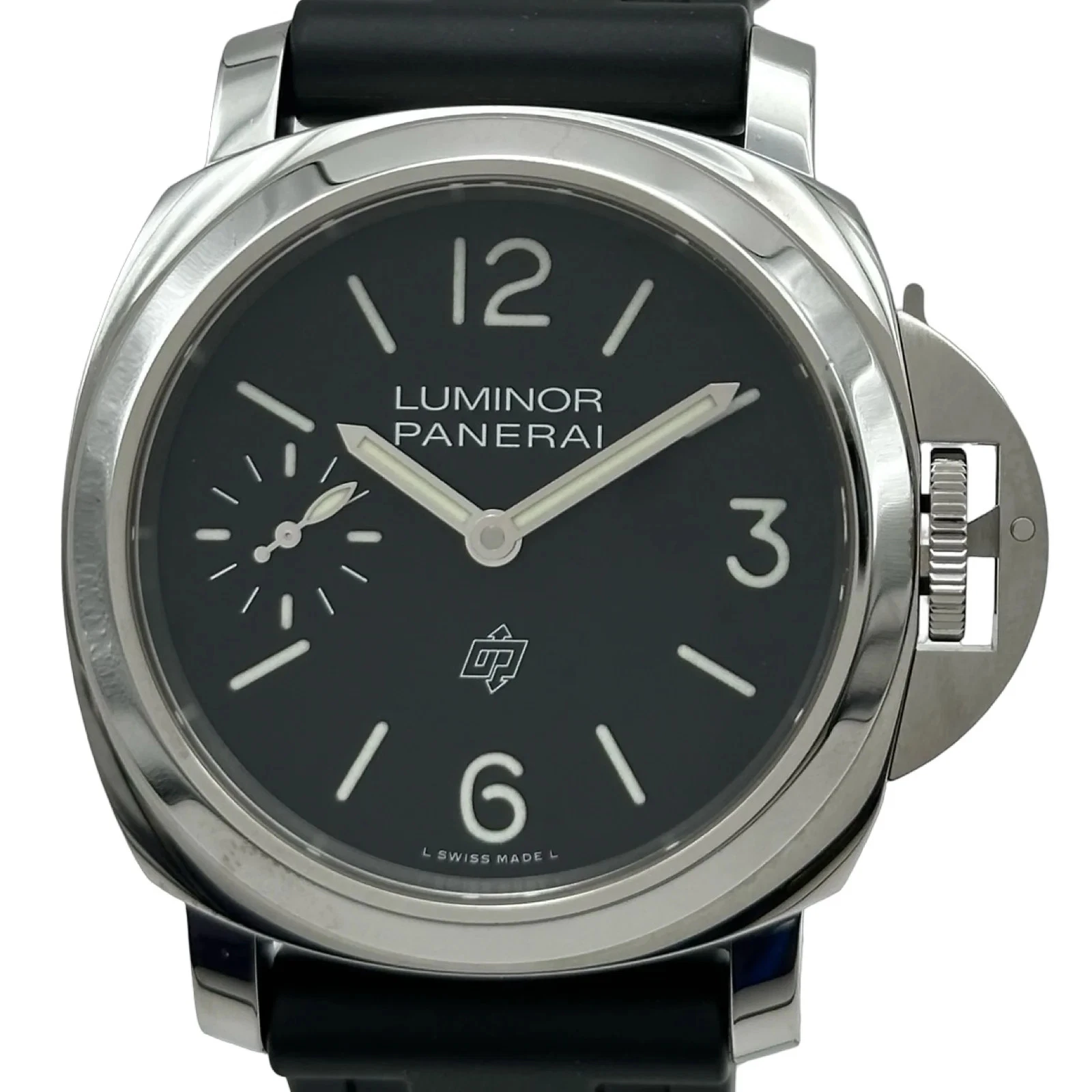 Panerai — PANERAI Luminor 44mm PAM01084 44mm SS Black Dial Water Resistant Watch #OKW726