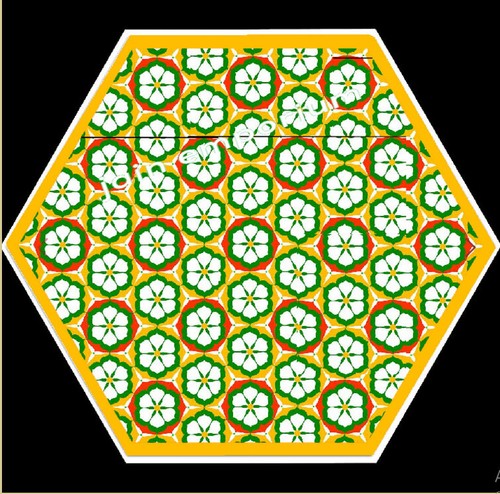 18'' white Marble Table Top center Coffee side Inlay pietra dura room decor - Picture 3 of 4
