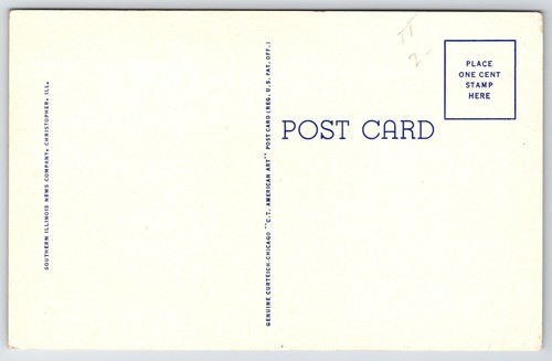 Postcard US Post Office Murphysboro Illinois - Picture 2 of 2