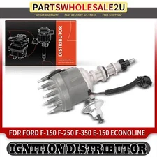 Ignition Distributor w/Cap & Rotor for Ford F-100 F-150 F-250 E-100 Econoline
