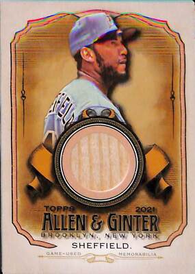 2021 Topps Allen & Ginter #AGA-GSH Gary Sheffield Full-Size Relics B Good