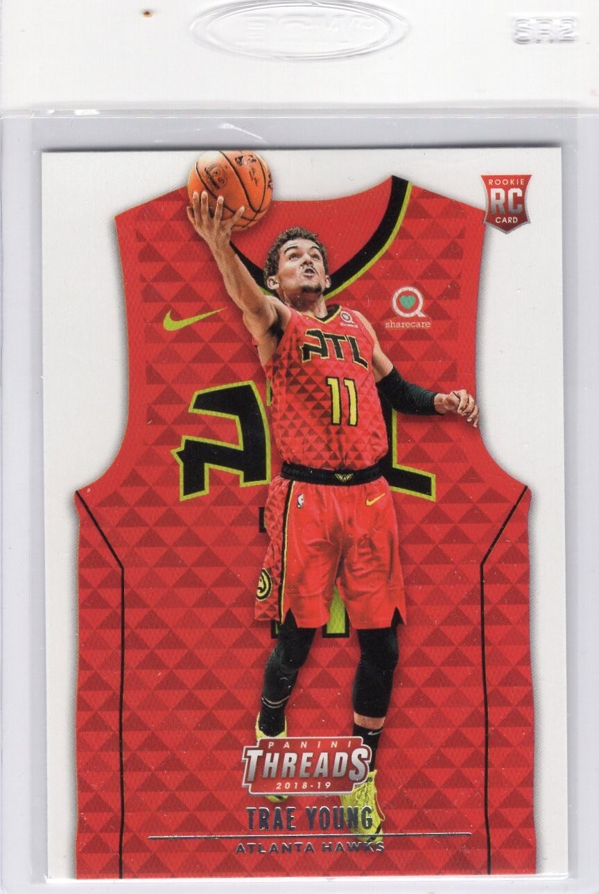 Trae Young 2018-19 Panini Threads Red RC Hawks #183