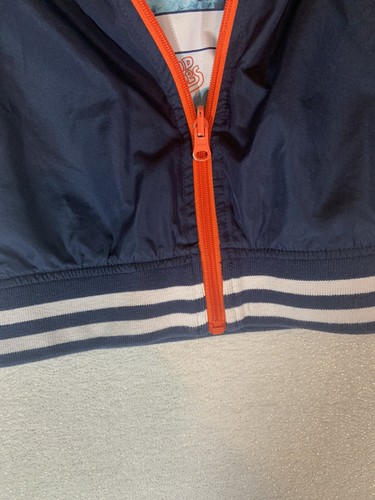 Unisex Blue Windbreak Reversible Jacket sharks On One Side Child Sz 3 Or 4 - Picture 6 of 12