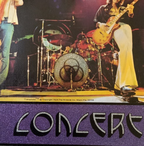 Original vintage Transfer Led Zeppelin Live In Concert Printed On A Tote Bag - Picture 2 of 2