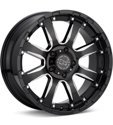4- 17 Inch Rims Wheels Black Rhino Sierra NEW Ford Bronco 6x5.5 Lug 17x9" +12mm - Picture 3 of 4