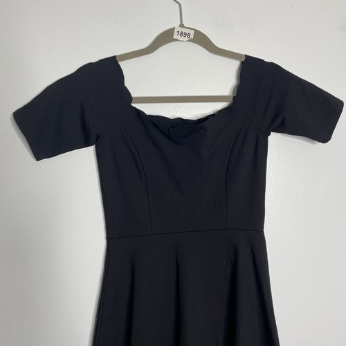 Lola Grace Black - Size Xs XSMALL - Fit & Flare Off The Shoulder Dress - Picture 5 of 8