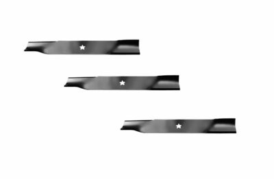 Caltric 61-Inch Deck Blade Set For Husqvarna Mowers – 3 Blades, High Lift, 21" Length, Fits Models 510417901 & 539113312
