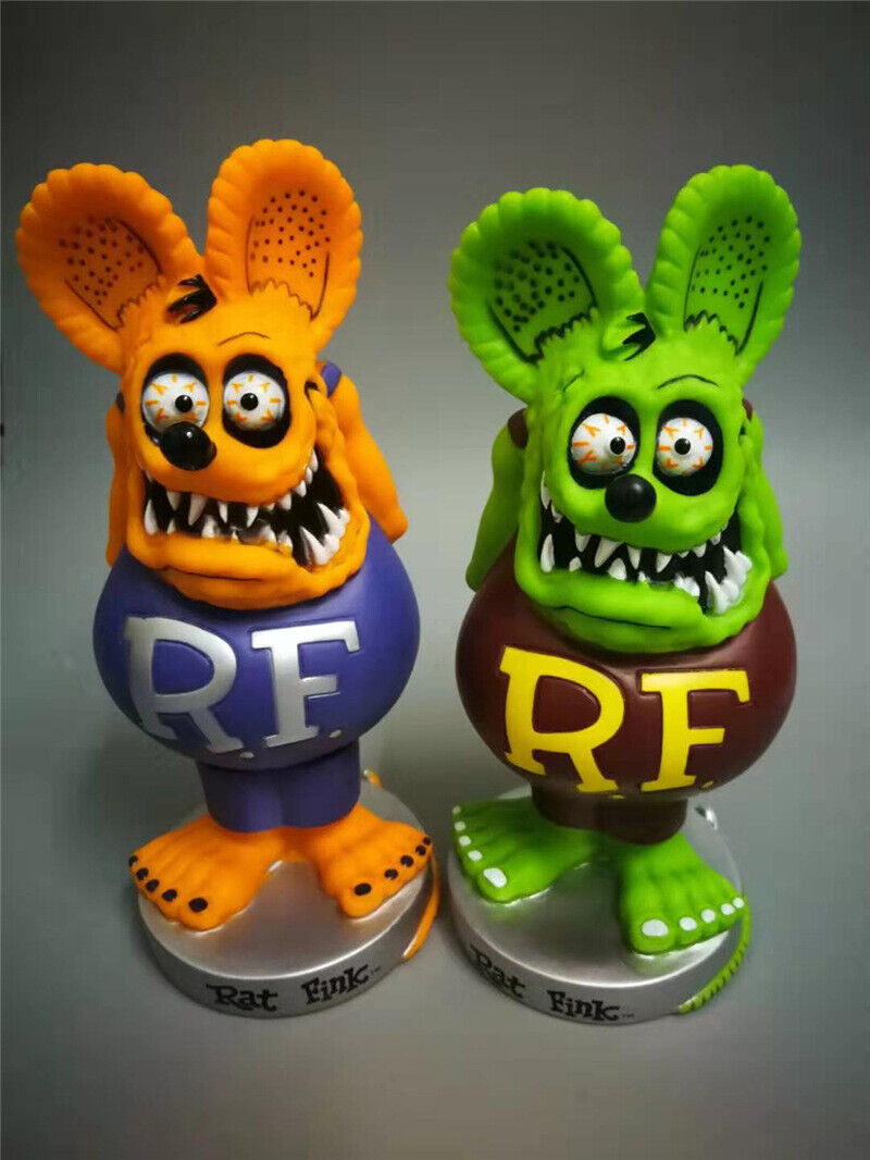 Rat Fink フィギュア Crazy Mouse Rat Fink Figure Toys Car Desktop Decoration Toy