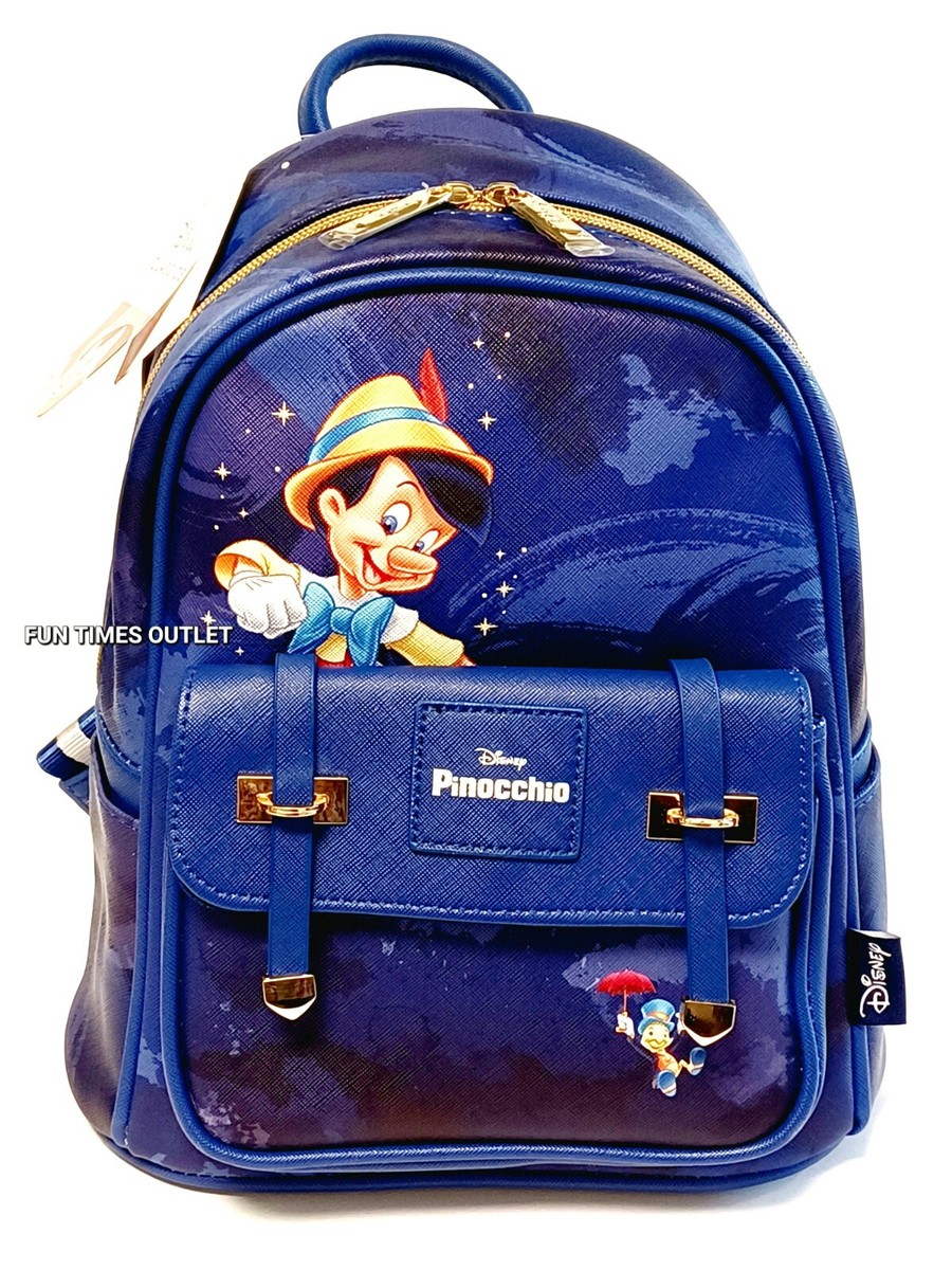 Disney Pinocchio Purse Backpack 11″ Faux Leather Lady Travel 
