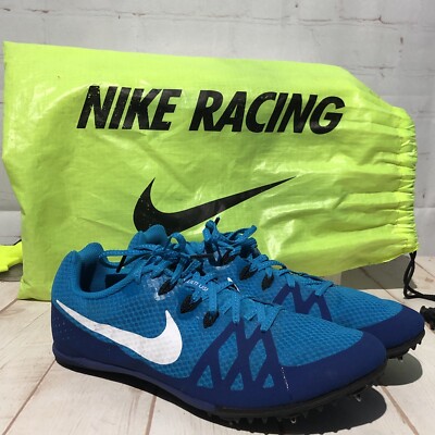 Nike Zoom Rival M Track Sprint Spikes Shoes 806555-414 Blue 
