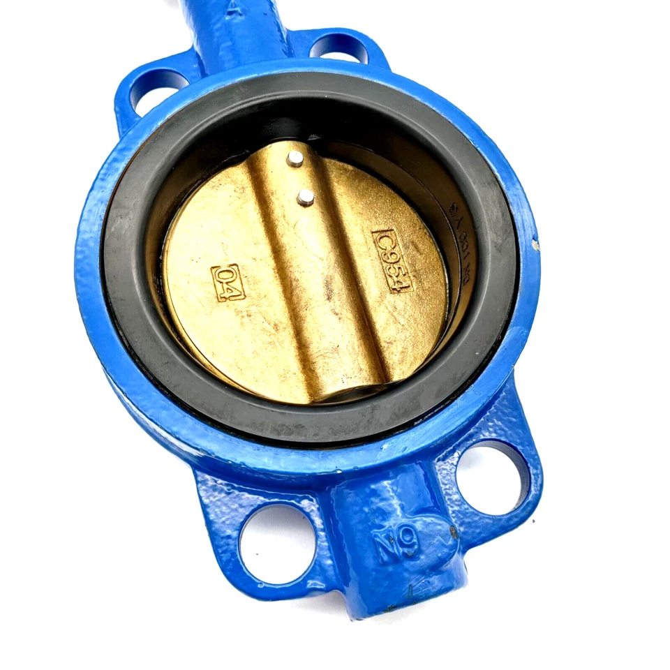 4" Ductile Iron 4 Butterfly Wafer Valve with Lever WRAS PN10 PN16 DN100 EPDM - Image 2 of 4