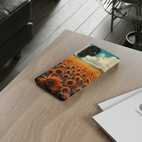 Phone Case for iPhone, Pixel, Galaxy - Sunflower Field Floral Sky Flower Cover - Picture 147 of 191