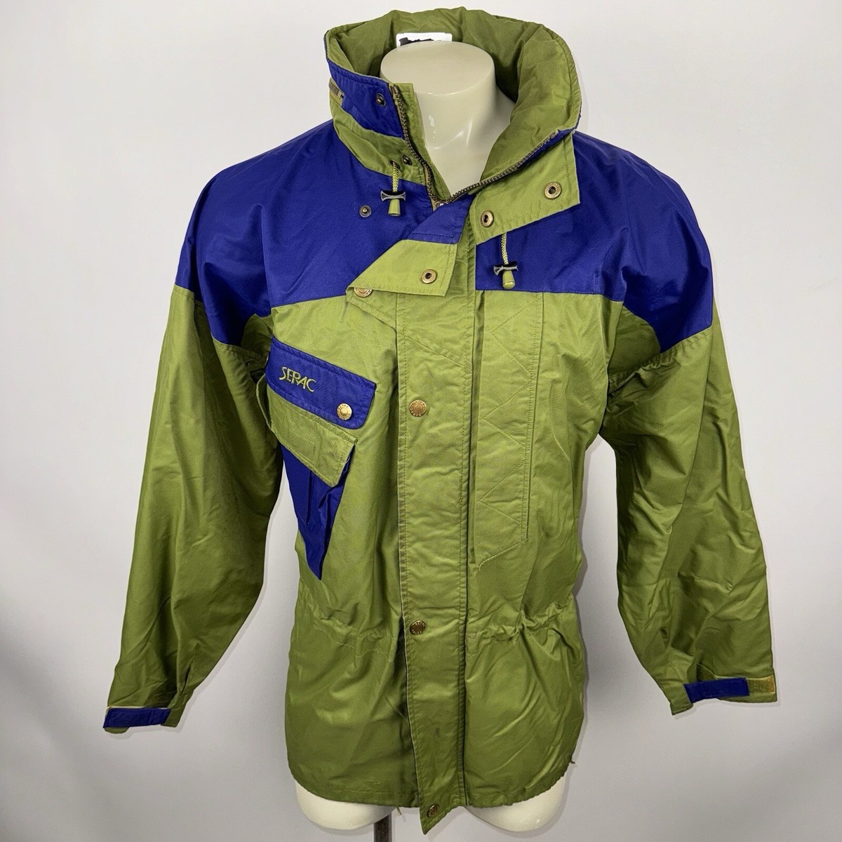 Vtg 80s 90s Ski Jacket Mens XL Serac Parka Colorblock Snow Coat