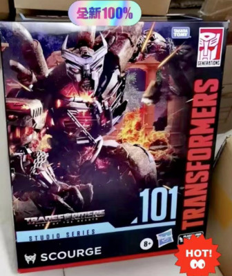 New Transformes Studio Series 101 Leader Class Scourge Rise of the Beasts Figure
