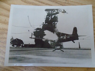 F6F von VF-33 Sangamon Flugzeugträger Hellcat Absturz William G Bailey orig Foto
