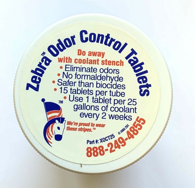 Zebra XOCT25 Odor Control Tablets for Coolant for sale online eBay