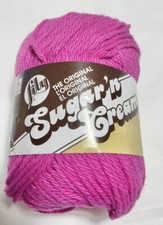 SUGAR  N CREAM COTTON YARN. 1pk. HOT PINK. ICombine Shipping. READ DETAILS