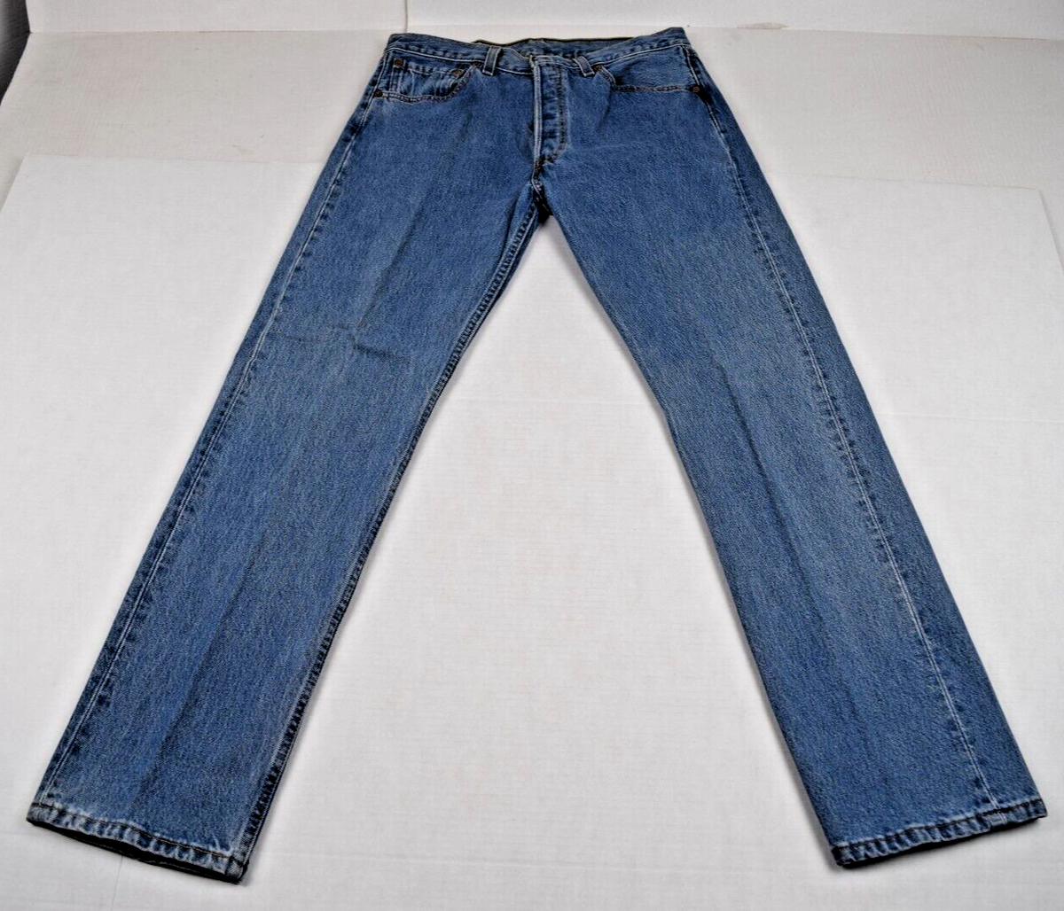 Vintage Levi's 501 Button Fly Jeans W32 L31 00s Blue