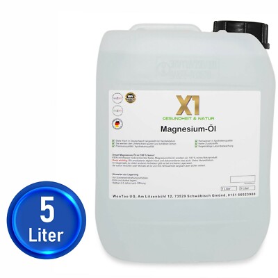 Magnesiumöl    -  5000ml - Original - mit Herstelldatum -  Made in  Germany