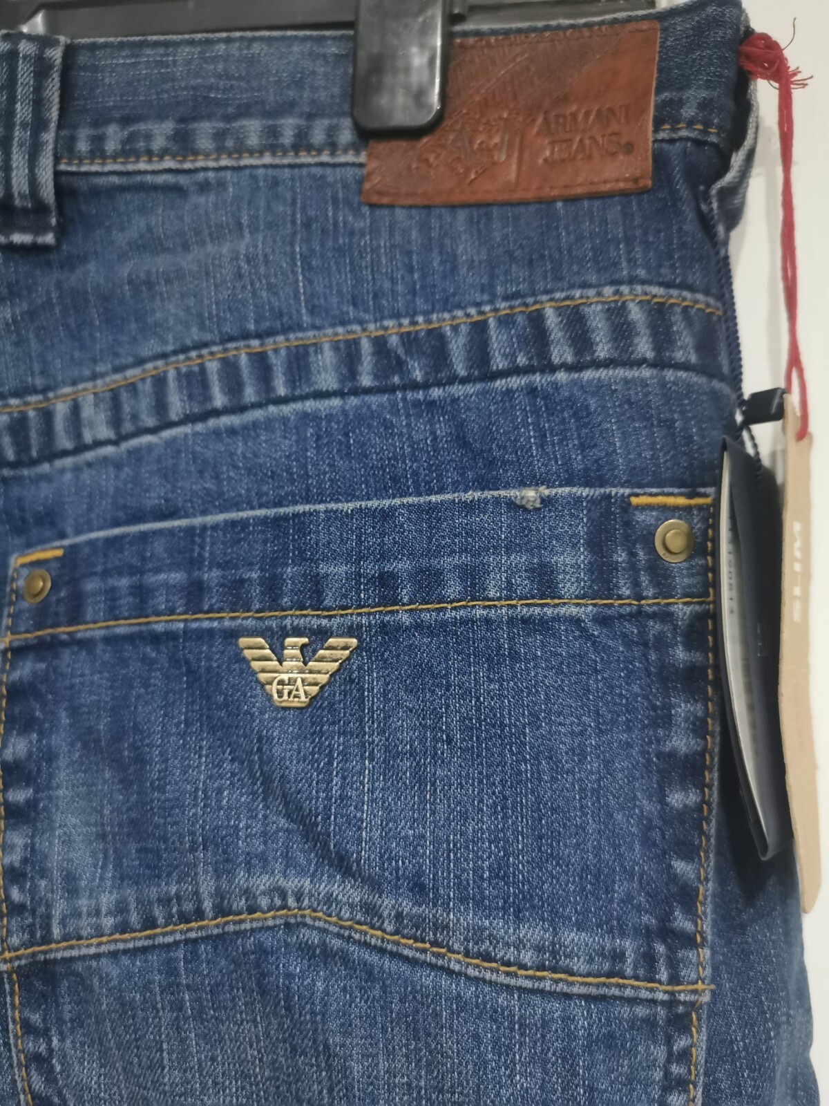 Men's ARMANI JEANS J08 Slim Fit Blue Denim Jeans W40 L33 eBay