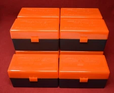 10 x AMMO BOXES ORANGE 50 Round 308 / 243 / More- Berry's Plastic Container