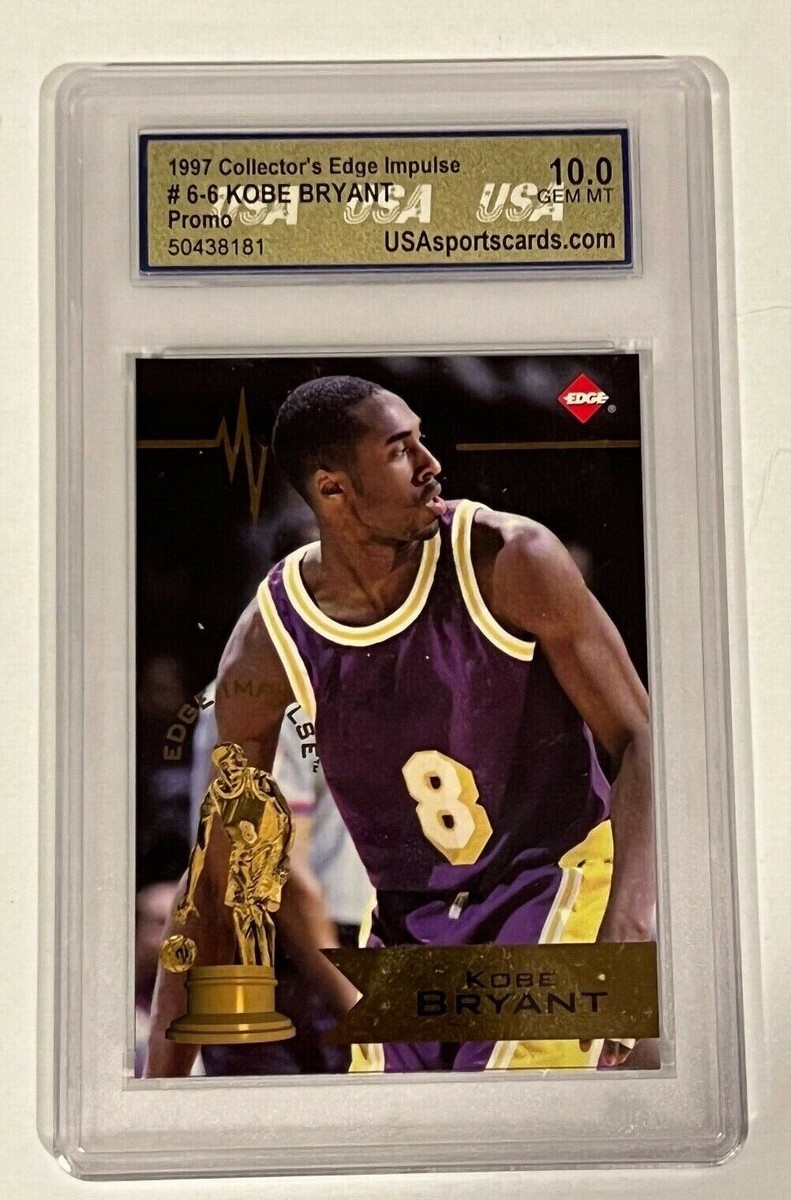 1997 COLLECTOR'S EDGE IMPULSE #6-6 KOBE BRYANT PROMO CARD GRADED