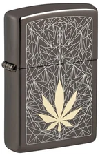 Zippo Laser Two Tone Black Ice 48384
