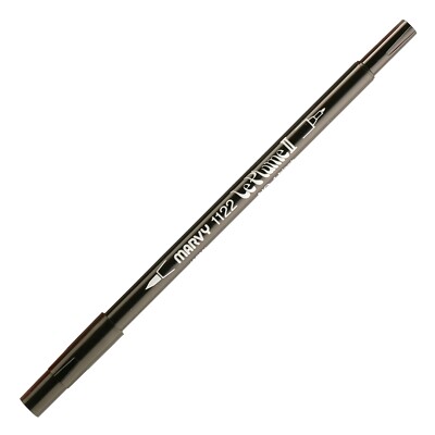 Marvy Uchida 1122 Le Plume II Double Ended Marker, Fine/Brush Tips, Choose Color